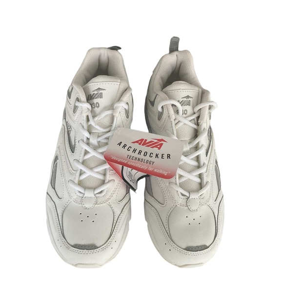 NWT Women’s White Avia Cantilever Walking/tennis shoes Trainers Size 8 - Picture 4 of 5
